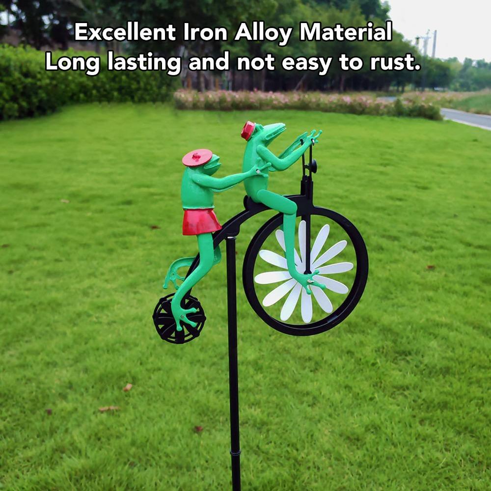 7pcs Stake Installation Garden Wind Spinner Iron Windmill Garden Ornament Housewarming