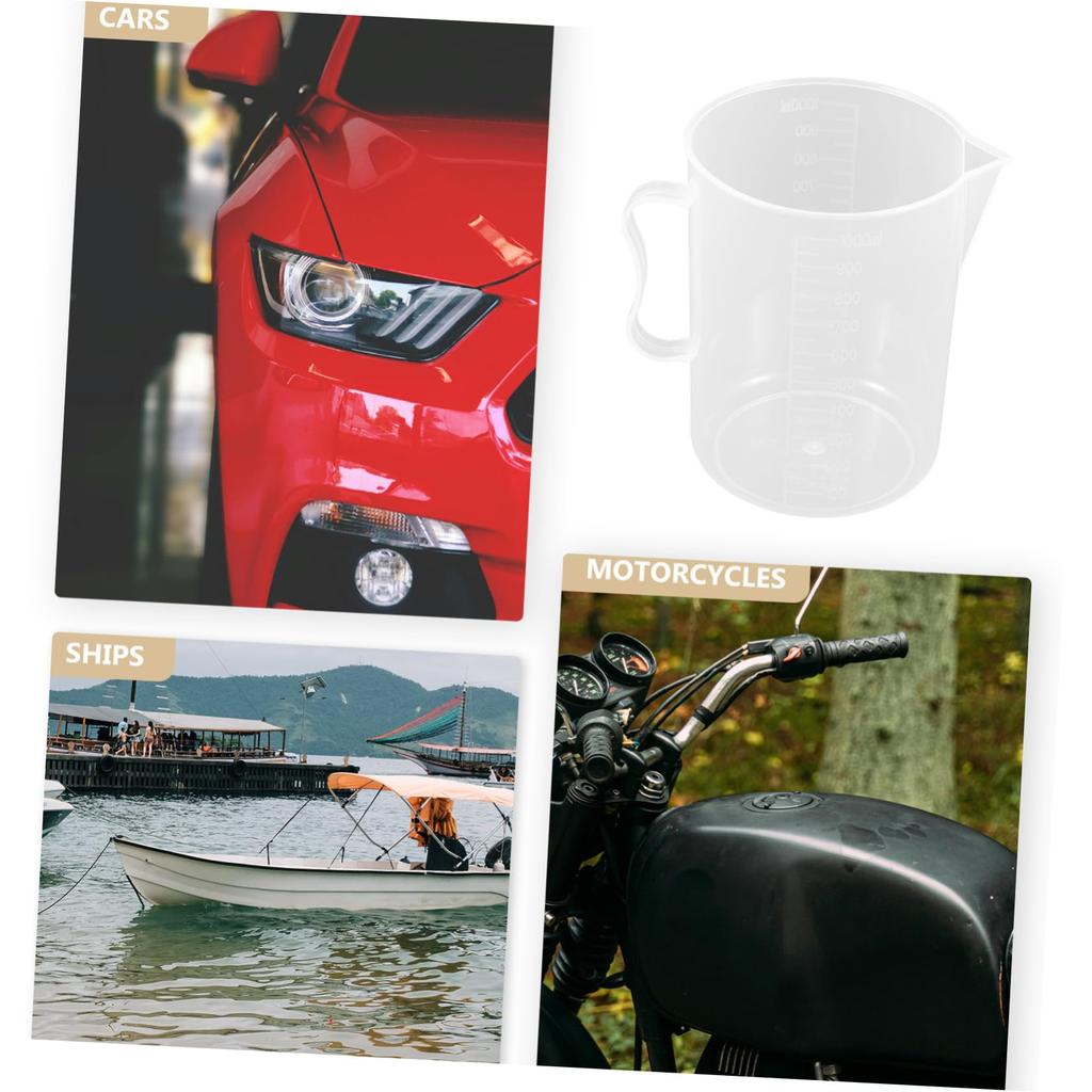 JUMPLAWN Cup, Large Capacity Measuring Pitcher, Vehicle Measuring Container with Clear Memory,
