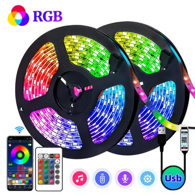 24 Key 5050RGB Bar Bluetooth LED Light with 5V 1M-30M, 16 Million Colors, RGB, LED Bar Light Music Synchronization, Party and Home Color Change