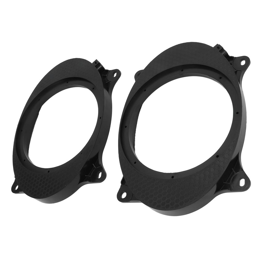 2pcs 6.5inch Black Door Speaker Adapter Spacer Rings with 2 Wire Harness Replacement for Corolla Levin 6X9