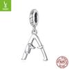 Personalized Fun Dachshund Letter Pendant Accessories S925 Sterling Silver Letter Diy Beads
