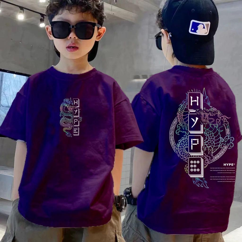 Children's round neck T-shirt is fashionable, casual and versatile