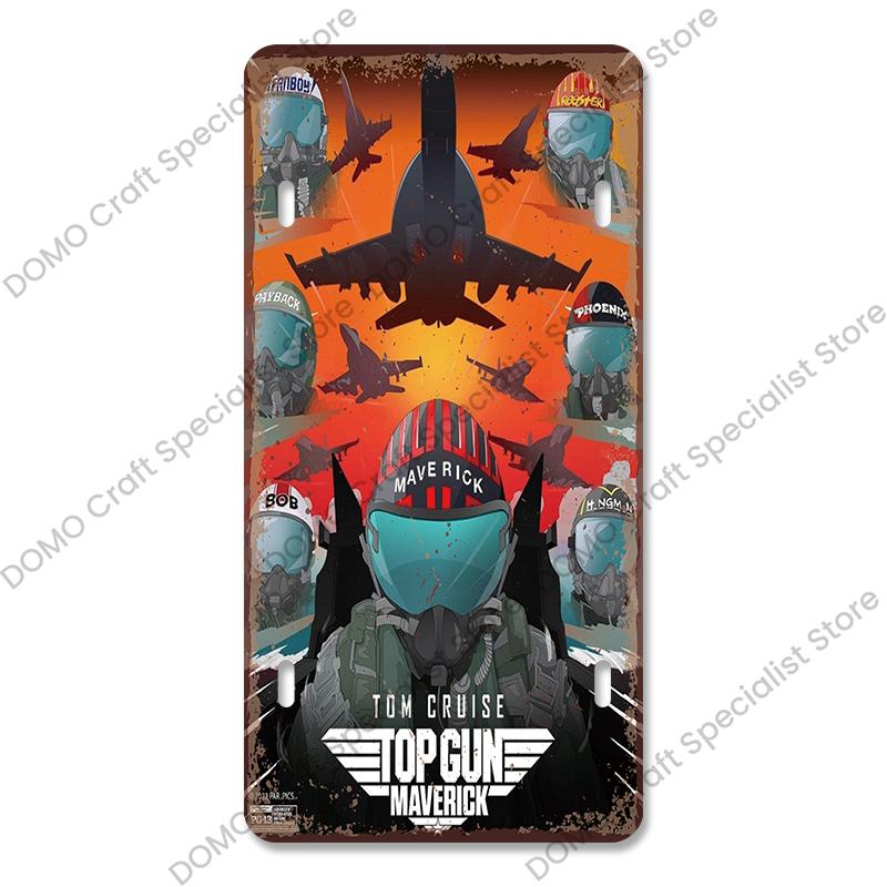 Air Races Metal Plate Tin Signs Retro Top Gun Airplane Metal Poster Garage Club Bar Home Wall Decoration 15x30cm