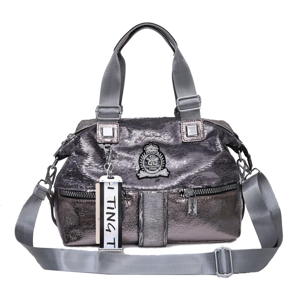 Fashionable Large Tote Bag with Sequins, Women's Stylish Crossbody Shoulder Bag