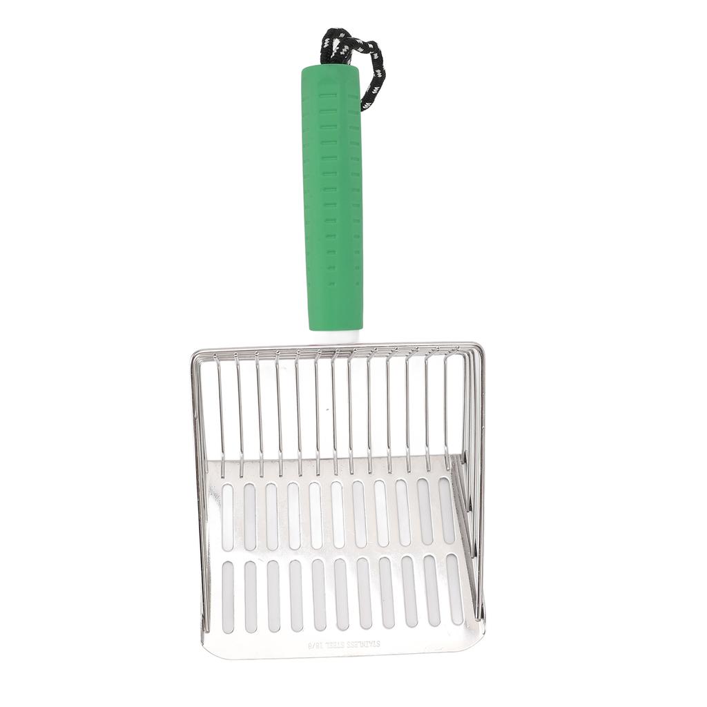 Pelle à Litière pour Chat Manche Amovible Pelle à Litière Facile à Nettoyer Acier Inoxydable Pelle à Excréments pour Bac à Litière