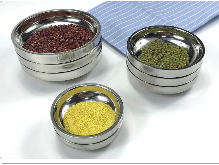 Stainless Steel Double-Layer Sauce and Snack Dish