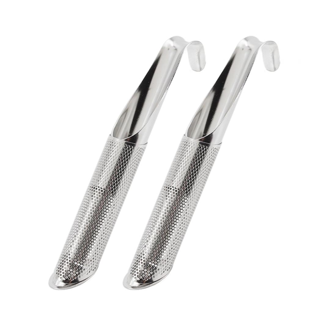 2 Stainless Steel Tea Diffuser Filter Sticks, Tea Strainer, and 2 Tea Tubes for Tea Maker