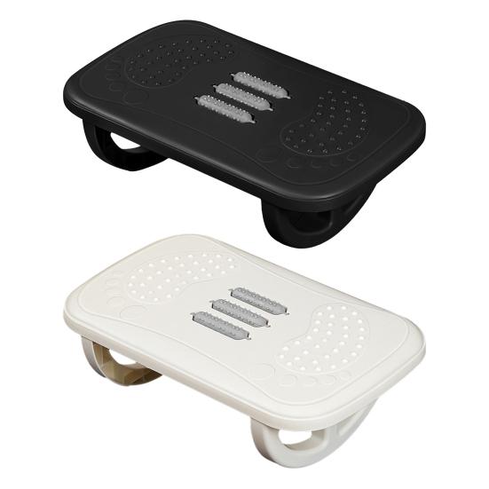 Under-Desk Foot Rest Non-slip Ergonomic Rocking Foot Stool Foot Massage Fatigue Relief Rocker Balance Board for Home Office