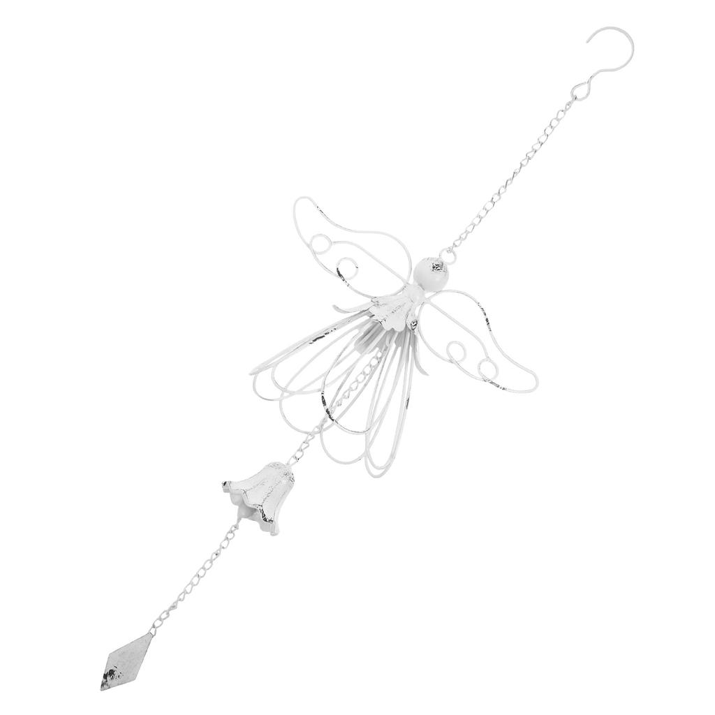 Retro Wind Chime Decorative Cast Iron Bell for Gardens Patios Vintage Outdoor Hanging Chimes Good Luck Angel Sound
