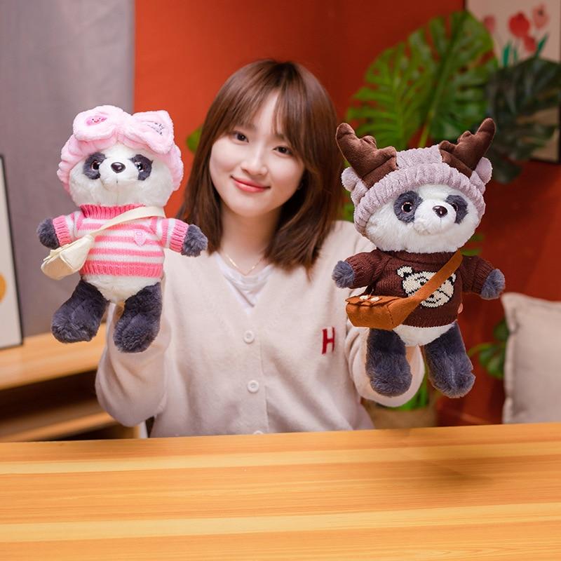 1pc 30cm Cute Lalafanfan Panda Plush Toys Lovely Bear With Dolls Stuffed Soft Animal Pillow Birthday Gift For Baby
