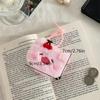Cartoon Cherry Animal Plush Coin Purse Soft Plush Coin Lovely Money Change Pouch Small Wallet With Keychain Bag Pendant Gifts