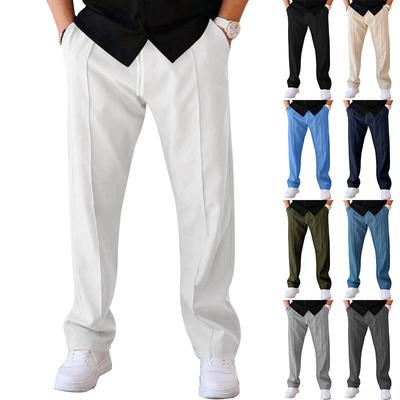 New Trousers Men's Summer Loose Straight Sports and Leisure Trousers American Oversize Long Trousers