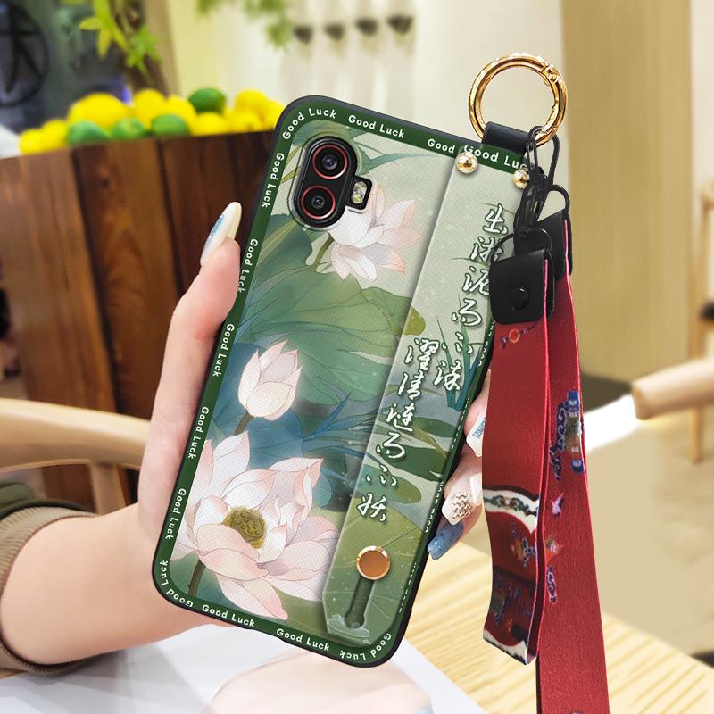 Wristband Soft Case Phone Case For Samsung Galaxy Xcover6 Pro/SM-G736U/B Wrist Strap Lanyard Protective Silicone Durable