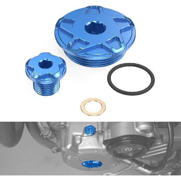 NICECNC Black Engine Timing Plugs Bolts Compatible with Suzuki DRZ400 DRZ400E DRZ400S DRZ400SM 2000-2024 See Fitment 09259-36016-20H 09248-14011