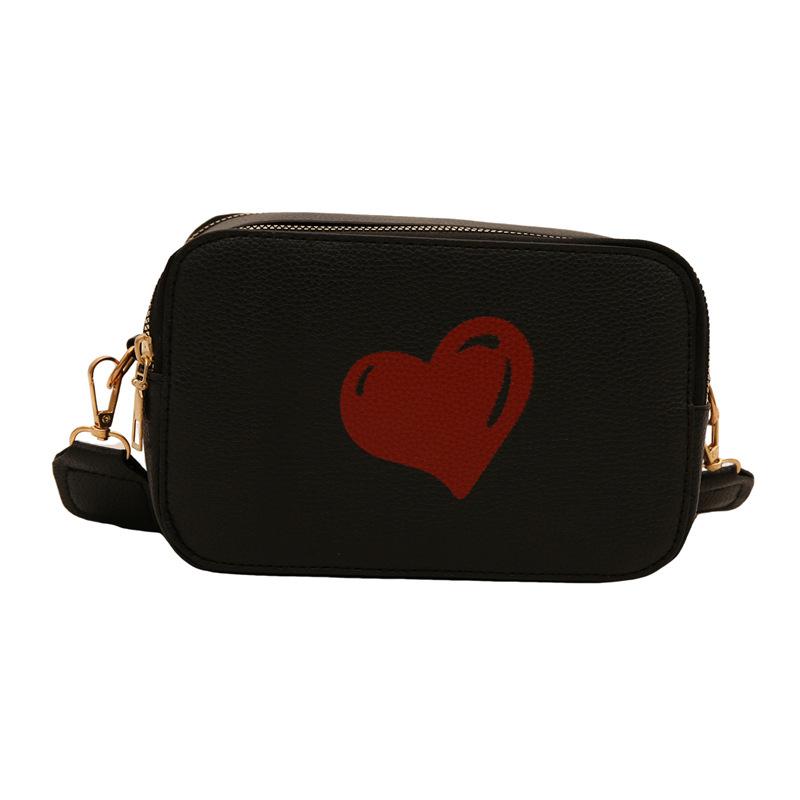 Shoulder Bag Winter Fashion Simple Messenger Bag Foreign Style Commuter Small Square Bag Love Decorative Small Square Bag