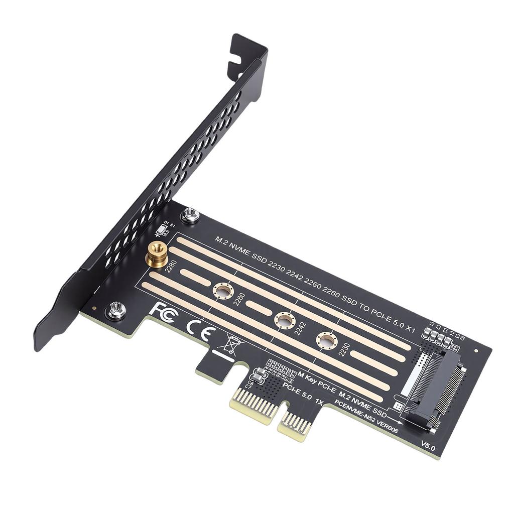 M.2 NVMe to PCIe X4 5.0 Adapter Stable 32Gbps Speed M2 to NVME Expansion Card for Computer