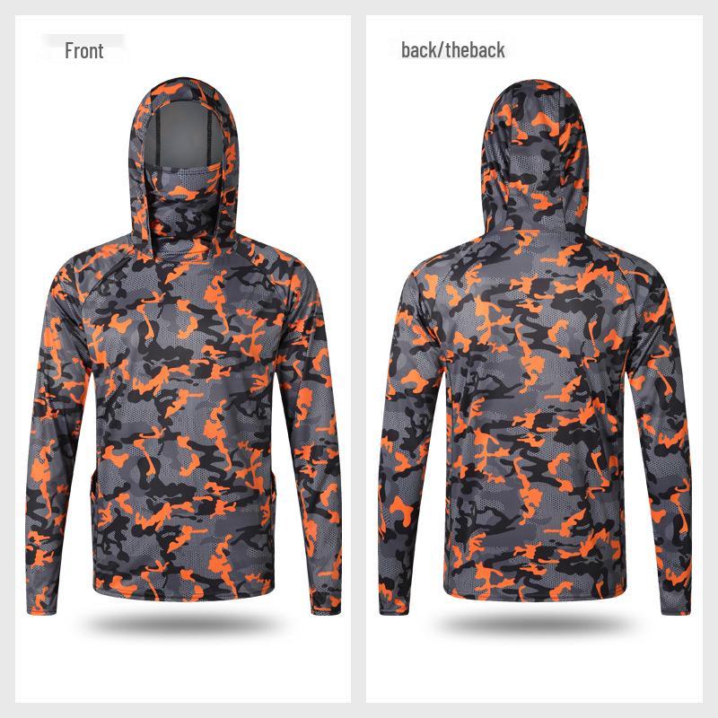 Camouflage Lightweight Anti-UV Breathable Sun Protection Fishing Clothing