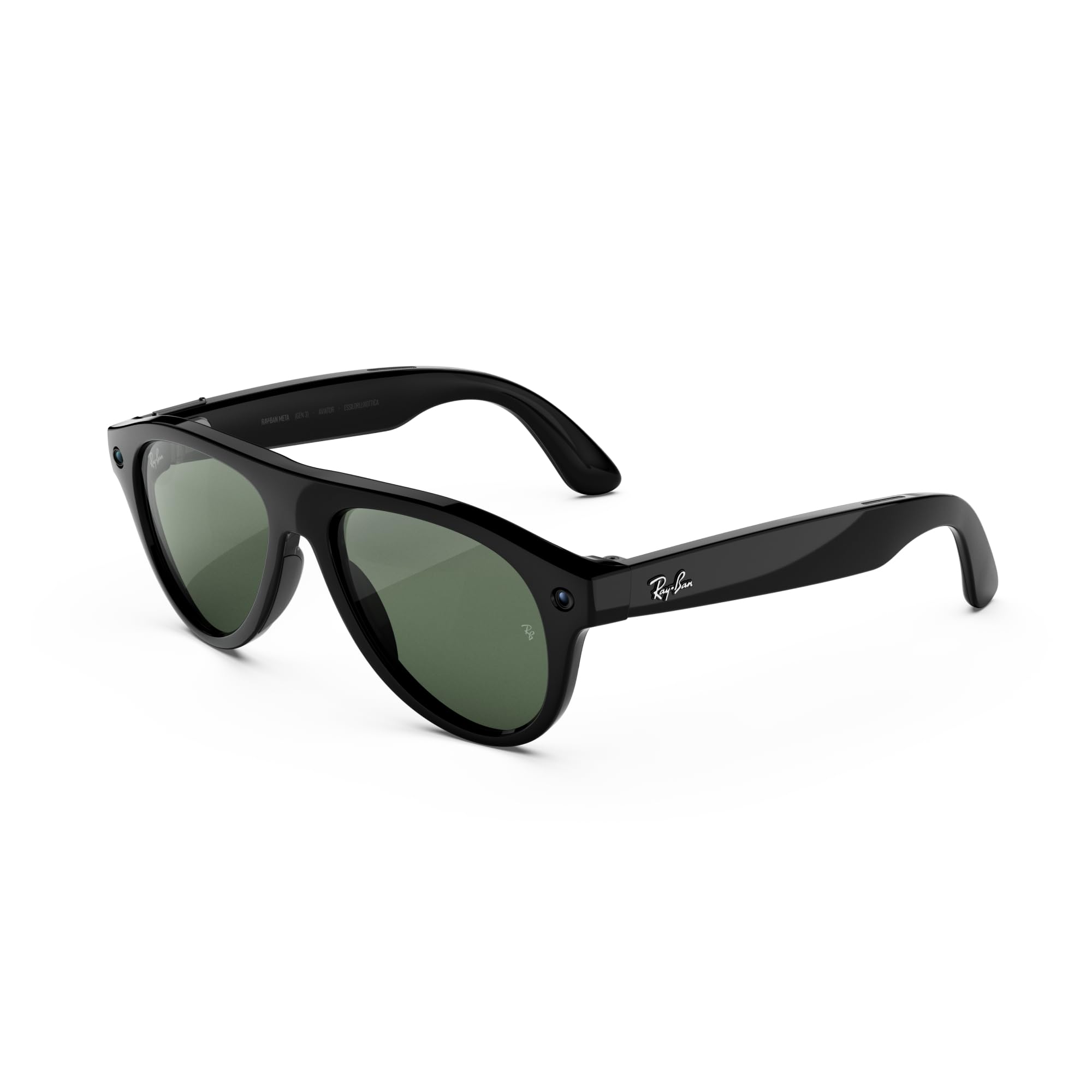Meta Aviator Zonnebril met Elektronische Lensbreedte 0RW4016 [Ray-Ban] (Gen3) Functies, 54mm, 601/1M54 black