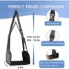 Foot Hammock for Plane Travel, Airplane Foot Rest, Flight Foot Sling with Extended Adjustment Strap, Portable Desk Foot Hammock, Wider Leg Hammock