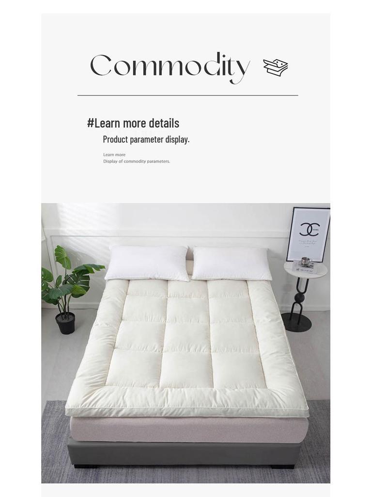 Solid Color Soft Cotton Quilt Mattress Sheet for Full Bed - Skin-Friendly and Ideal for Dorms