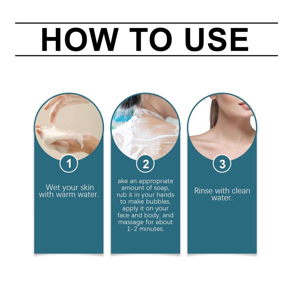 AMZ Shower Soap - Deep Cleansing, Gentle Nourishment, Odor Elimination, Moisturizing, Refreshing Fragrance - 141g