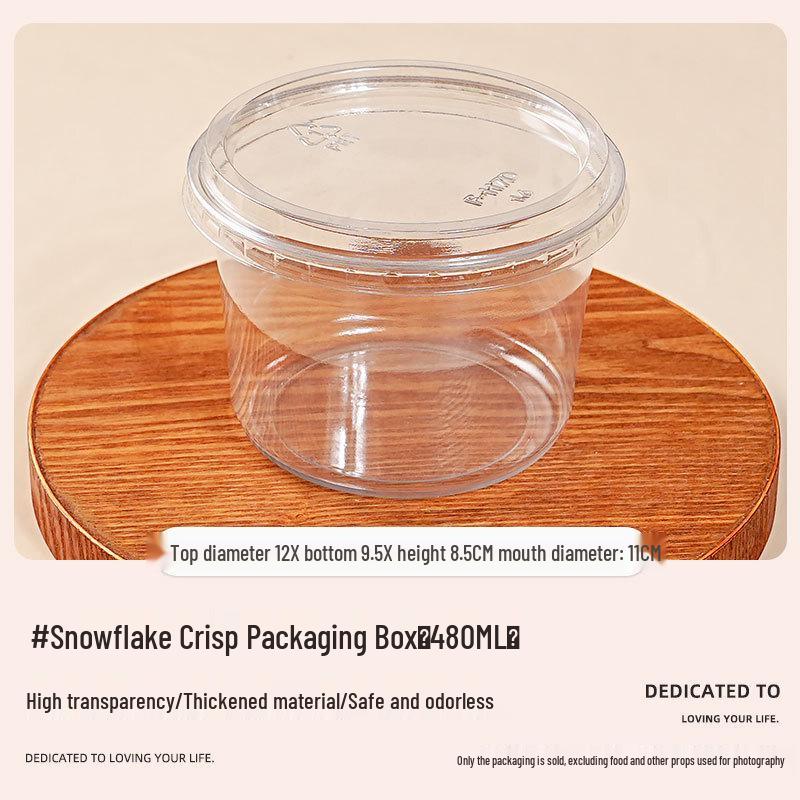 Disposable Snowflake Crisp & Nougat Packaging Boxes