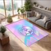 Club America Printed Crystal Velvet Area Rug, Soft Anti-Slip Water Absorbent Floor Mat for Living Room Bedroom