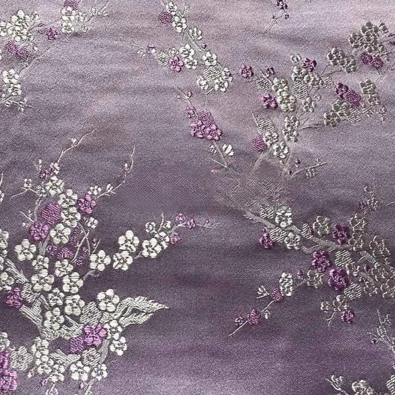Wide 150cm Imitation Three Five Brocade Brocade Jacquard Fabrics Red and Black for Sewing Cheongsam DIY Bag Clothing Materia
