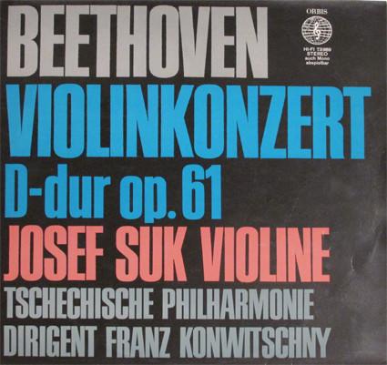 LP Record JOSEF SUK , THE CZECH PHILHARMONIC  - Beethoven - Violinkonzert D-Dur Op. 73989 Orbis 1975 Germany Classical Used