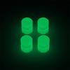 Glow In The Dark Luminous Valve Caps - Fluorescent Tire Hub Covers for Car Motorcycle Bike Wheel Decoration Plugs