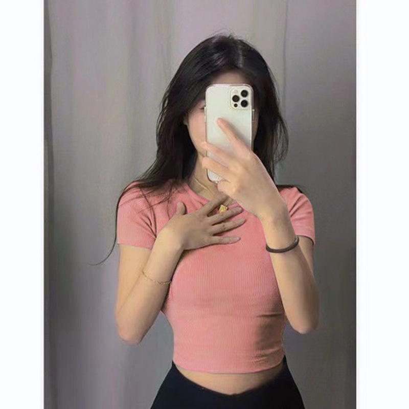 Summer Sweetheart Short-Sleeve Crop Top - Slim Fit Trendy Women’s T-Shirt