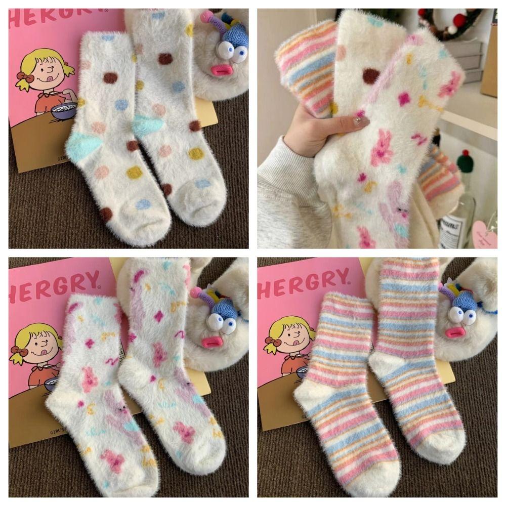 

Winter Thickened Snow Boot Socks Warm Sleeping Middle Tube Socks Floor Stockings New Year s Gift 3