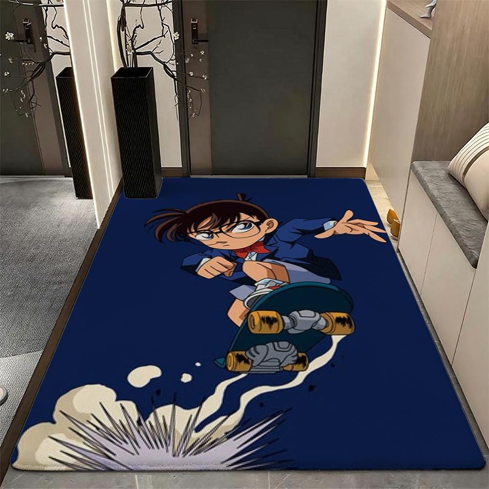 Anime Detective Action Indoor Rug Soft Texture Nonslip Carpet For Girls Bedroom Play Area Home Decor Halloween Gift