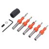 5pcs High Carbon Steel Countersink Drill Bit Set 8mm Shank Woodworking Drill Bit  For Woodworking