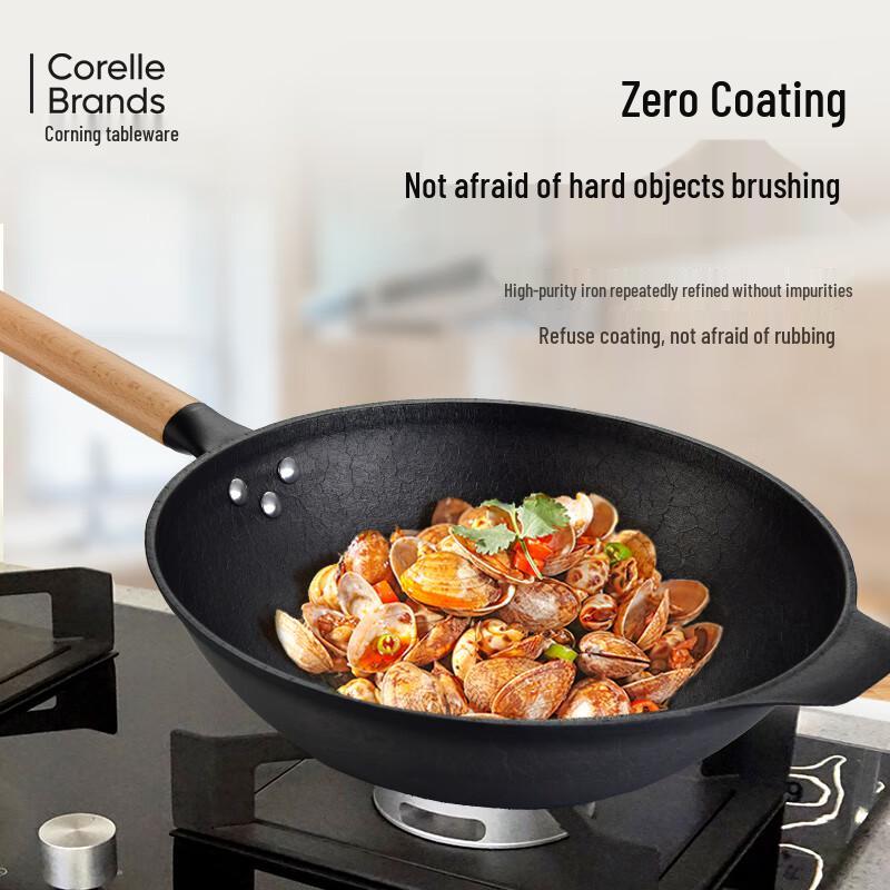 EKCO 32cm Wrought Iron Wok