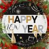 Simple Happy New Year Festival Wooden Ornament - Celebrate The New Year Sign for Front Door, Wall Hanging Decor - Ideal Festival Decor