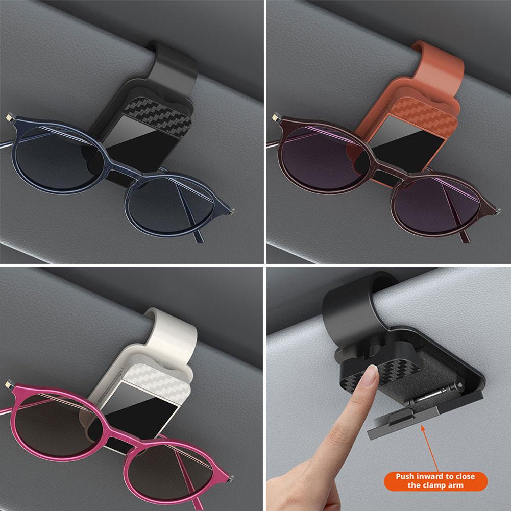 1pcs Universal Car Sun Visor Eyeglass Hanger Clip Auto Holder Car Decoration Glasses Storage Interior Accessories J0J5