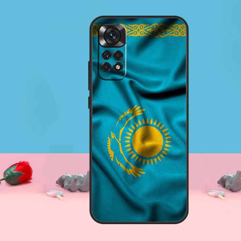 

Kazakhstan flag Cover For Xiaomi Redmi Note 12 10 11 13 14 15 Pro Plus Case For Redmi 15C 13C 12C 10C 14C 15 Redmi Note 14 Pro 5G