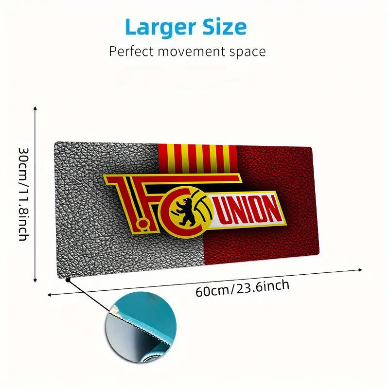 1.FC Union Berlin Print  Cushion Non-slip Laptop Tablet Big Mousepad XXL Mat Mini PC Playmat With Lock Edge