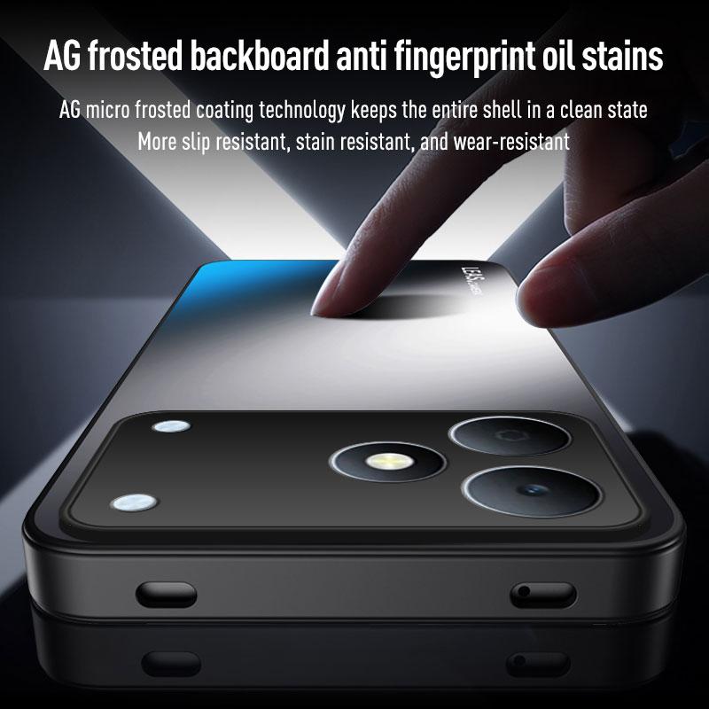 EUCAGR For Realme Note 80 Luxury ShockProof AG Frosted Soft TPU+PC Matte Back Cover For Realme Note80 Phone Case Coque