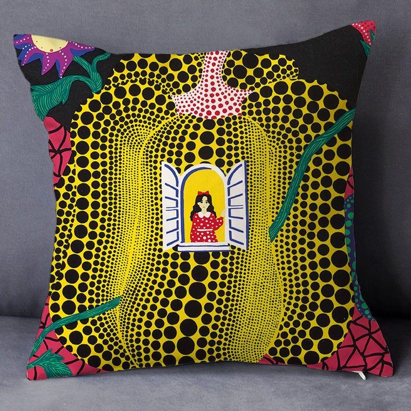 Home Decor Colorful Geometric & Floral Printed Pillow Covers Pattern Cushion Cover Suitable for Sofa Bedroom Car Pillow Cover