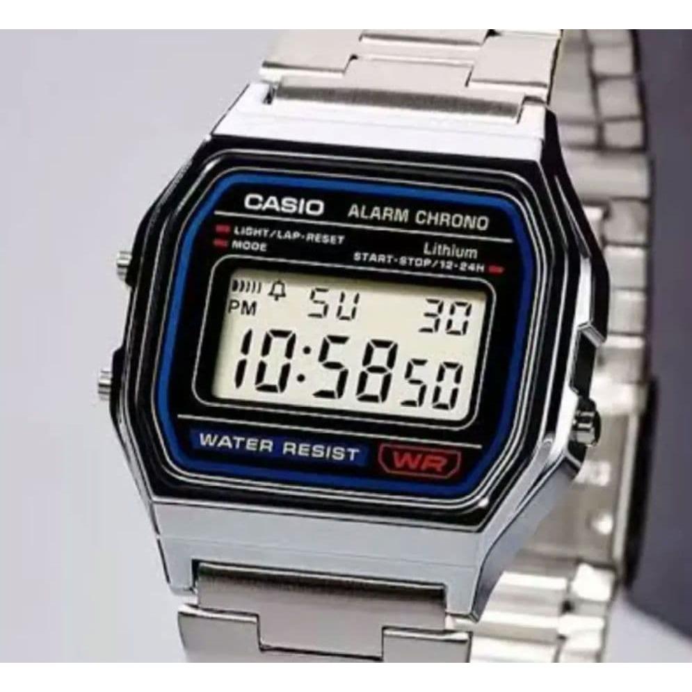 [New Unopened] Casio Digital Watch Stainless Steel Retro Style Model Cheap Casio