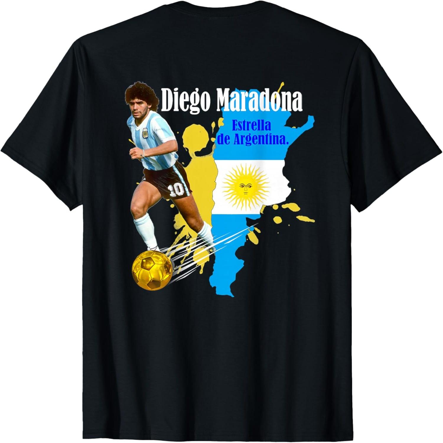 Diego Maradona_005_Back Printed T-Shirt S