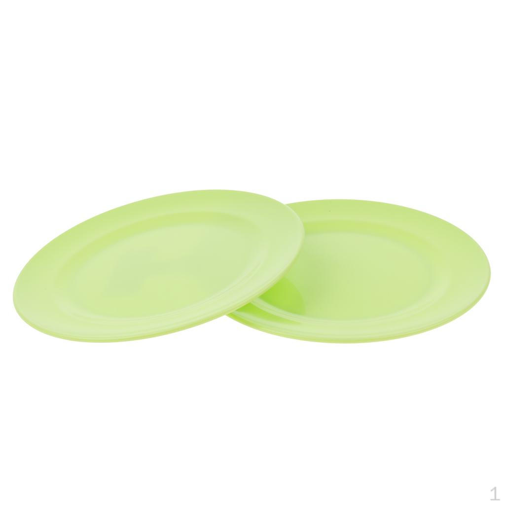 

2pcs Plate Plastic grill per bbq For Camping Picnic