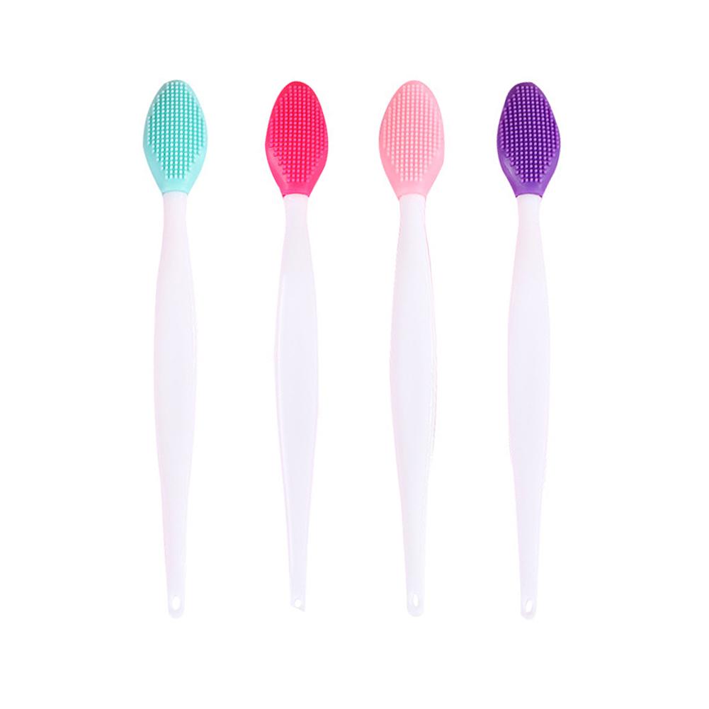 Silicone Nose Cleaning Brush - Long Handle - Blackhead And Pore Removal - Exfoliating And Deep Cleansing - Face Clean Tool 1 Pc