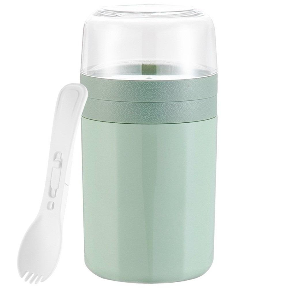 with Lid and Spoon Yogurt Cup Leak Proof Salad Cup Portable Milk Cup Picnic 620ML зелёный 980₽