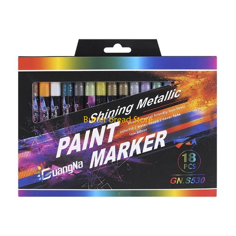 W89C Cool Metallic Markers Amateurs and Professional Coloring