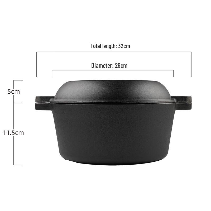 Zhishi Korean Cast Iron Pot & Grill Pan