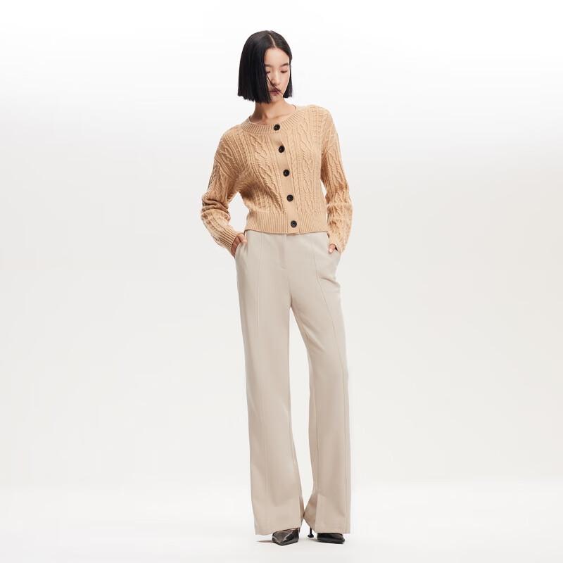 VEROMODA Women's High-Waist Slit Flare Pants