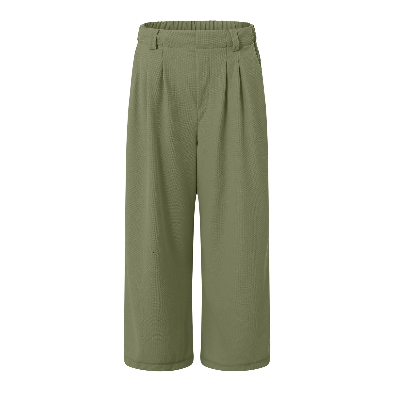 

New European and American drape high waist wide legs loose and versatile casual loose trousers women S